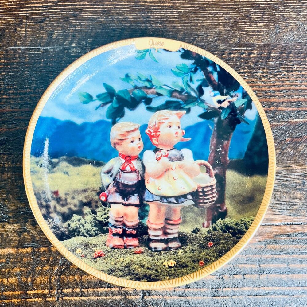 M.J. Hummel Seasons of Joy JUNE Plate The Bradford Exchange SUMMER Ltd Ed